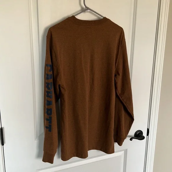Carhartt Men’s Loose Fit Logo Long Sleeve. - Picture 5 of 11